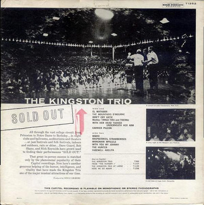 Kingston Trio : Sold Out (LP, Album, Mono)