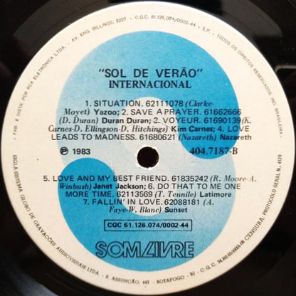 Various : Sol De Verão (Internacional) (LP, Comp)