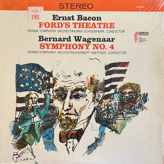Ernst Bacon / Bernard Wagenaar – Wiener Symphoniker / Max Schönherr, Herbert Häfner : Ford's Theatre / Symphony No. 4 (LP)