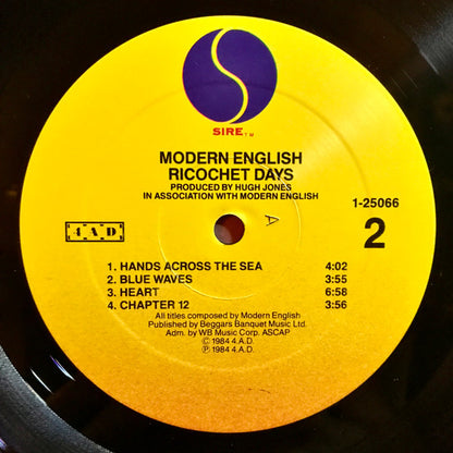 Modern English : Ricochet Days (LP, Album, All)