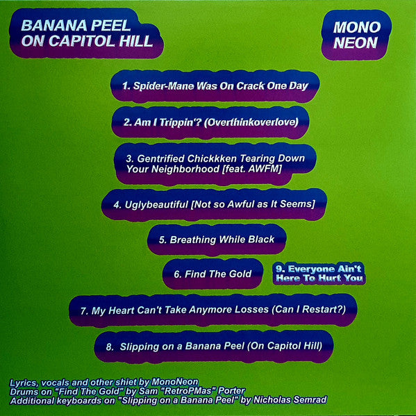 MonoNeon : Banana Peel On Capitol Hill (LP, Album, Ltd, Blu)