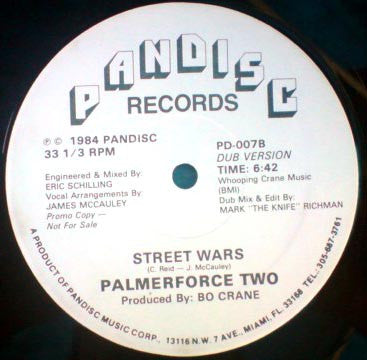 Palmerforce Two : Street Wars (12", Promo)