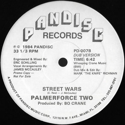 Palmerforce Two : Street Wars (12", Promo)