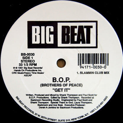 B.O.P. : Get It / Get Off (12")