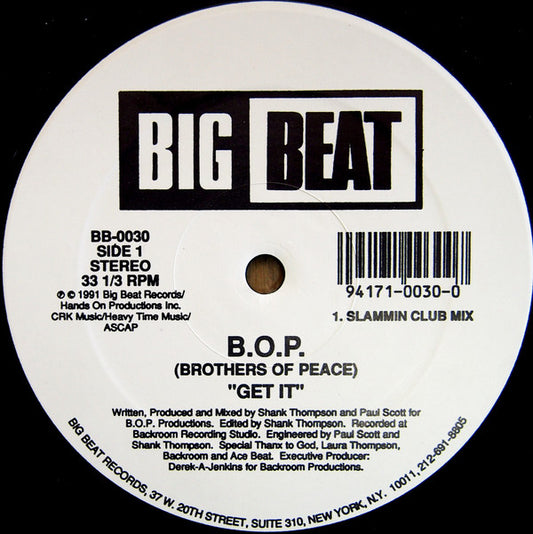 B.O.P. : Get It / Get Off (12")