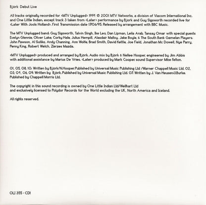 Björk : Livebox (Box + CD, Album + CD, Album + CD, Album + CD, Albu)