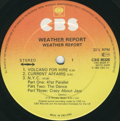 Weather Report : Weather Report (LP, Album)