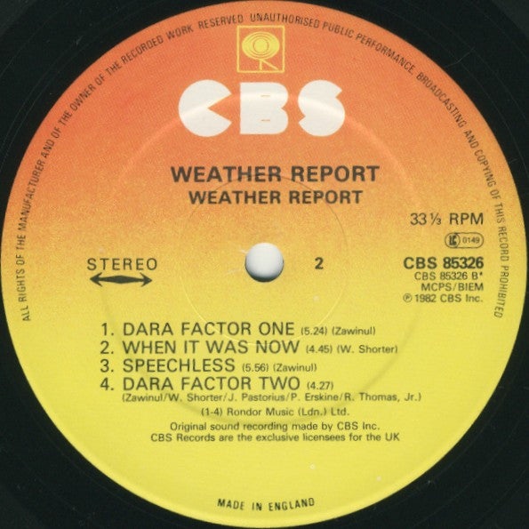 Weather Report : Weather Report (LP, Album)