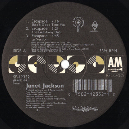 Janet Jackson : Escapade (12", Single)