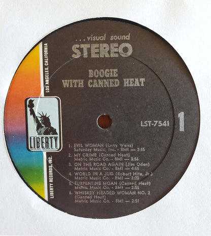 Canned Heat : Boogie With Canned Heat (LP, Album, Pre)