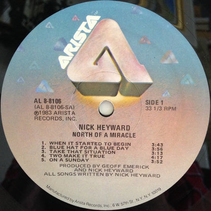 Nick Heyward : North Of A Miracle (LP, Album)