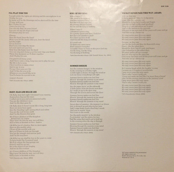 Seals & Crofts : Greatest Hits (LP, Comp, Club, Ter)