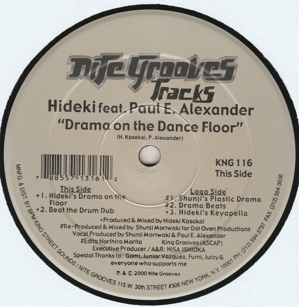 Hideki Kosakai Feat. Paul Alexander : Drama On The Dance Floor (12")