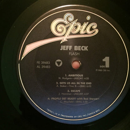 Jeff Beck : Flash (LP, Album, Car)
