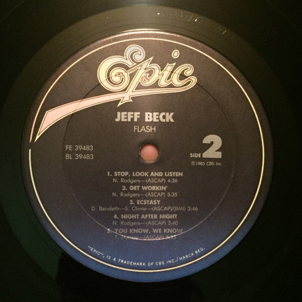 Jeff Beck : Flash (LP, Album, Car)