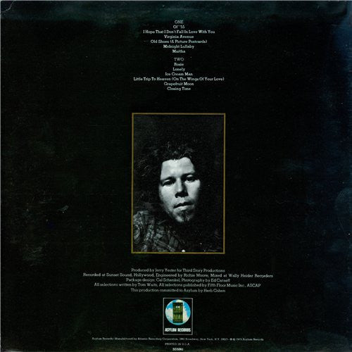 Tom Waits : Closing Time (LP, Album, PR )