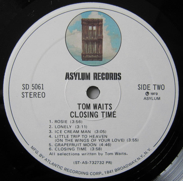 Tom Waits : Closing Time (LP, Album, PR )