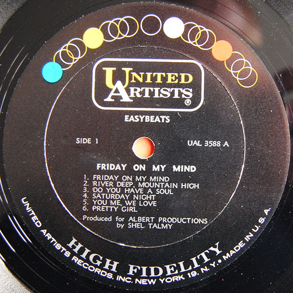 The Easybeats : Friday On My Mind (LP, Album, Mono)