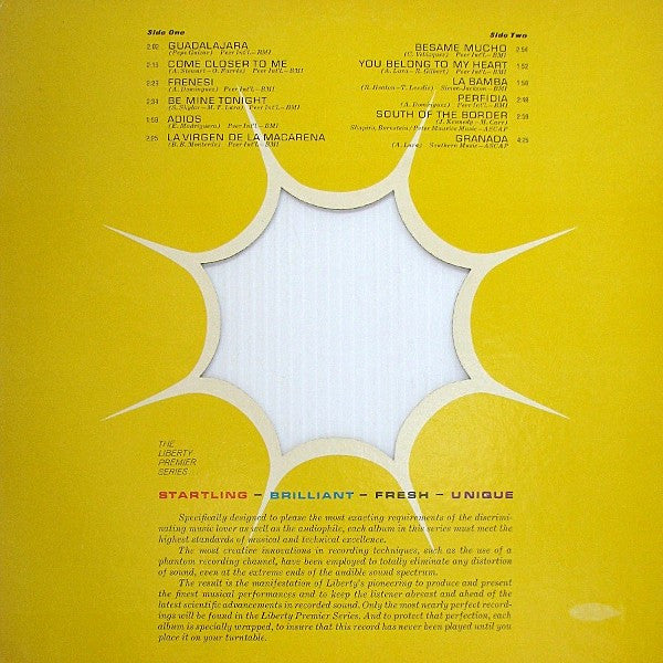 The 50 Guitars Of Tommy Garrett : 50 Guitars Go South Of The Border (LP, Album, Gat)