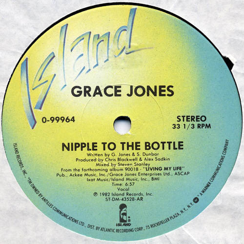 Grace Jones : Nipple To The Bottle (12", Single)