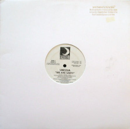 Umosia : We Are Unity (12", Promo)