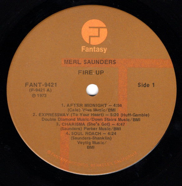 Merl Saunders : Fire Up (LP, Album, Ind)