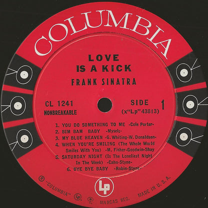 Frank Sinatra : Love Is A Kick (LP, Album, Comp, Mono, Bri)