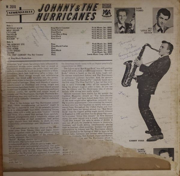 Johnny And The Hurricanes : Stormsville (LP, Album, Mono)