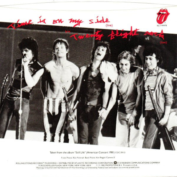 The Rolling Stones : Time Is On My Side (Live) (7", Spe)