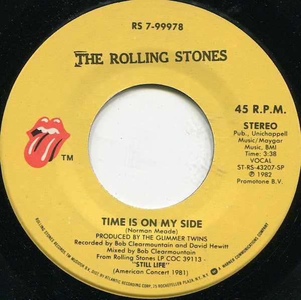 The Rolling Stones : Time Is On My Side (Live) (7", Spe)