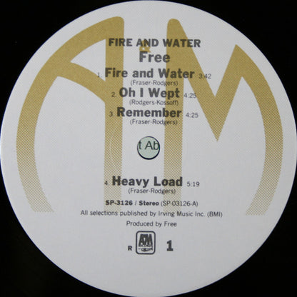 Free : Fire And Water (LP, Album, RE, RCA)