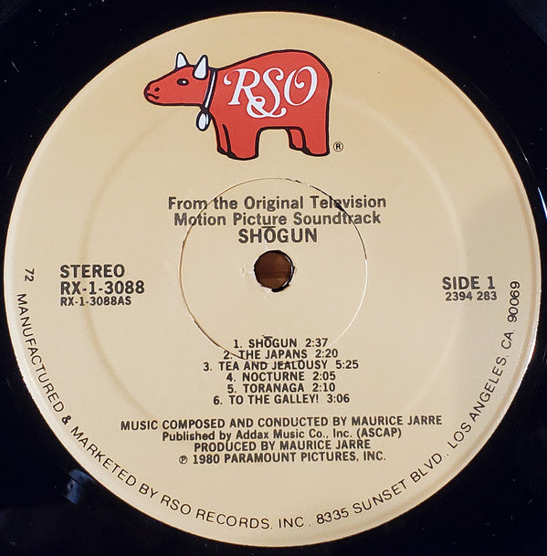 Maurice Jarre : Shōgun (The Original Television Motion Picture Soundtrack) (LP, Album, 72)