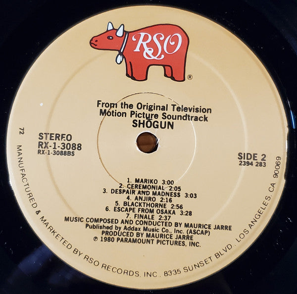 Maurice Jarre : Shōgun (The Original Television Motion Picture Soundtrack) (LP, Album, 72)