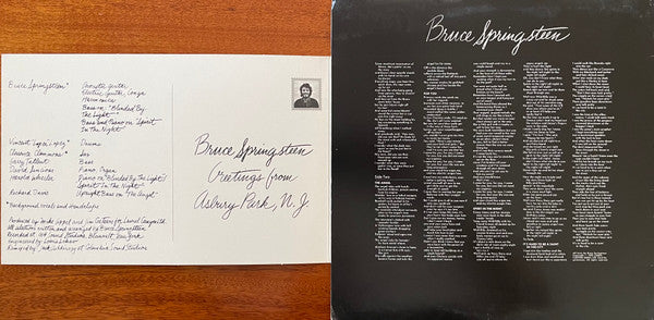 Bruce Springsteen : Greetings From Asbury Park, N.J. (LP, Album, RE, Car)