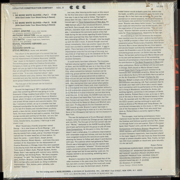 Creative Construction Company : Creative Construction Company Vol.II (LP, Album)