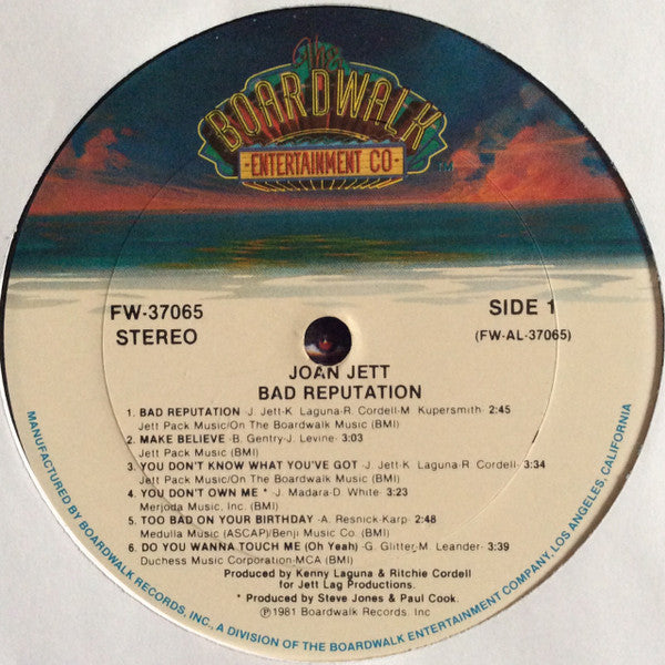 Joan Jett : Bad Reputation (LP, Album, RE, Gol)