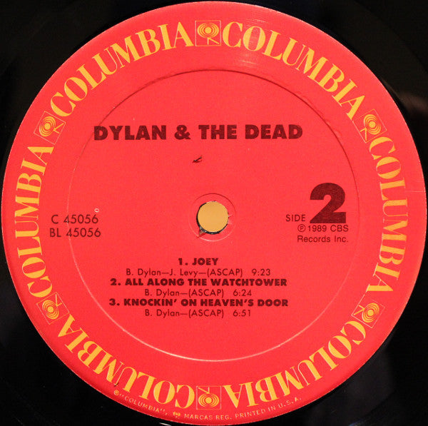 Bob Dylan & The Grateful Dead : Dylan & The Dead (LP, Album)