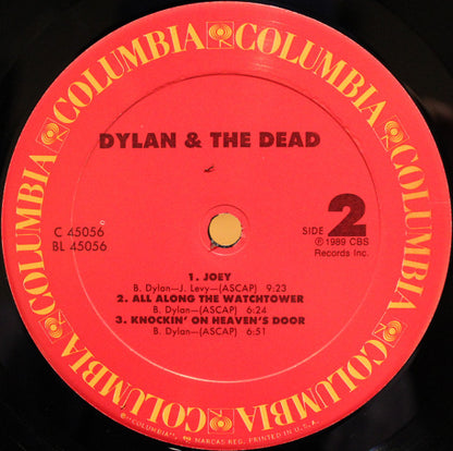 Bob Dylan & The Grateful Dead : Dylan & The Dead (LP, Album)