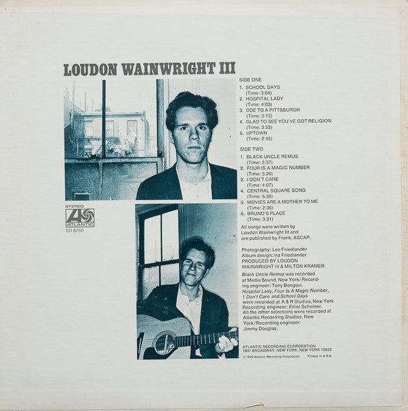 Loudon Wainwright III : Loudon Wainwright III (LP, Album, PR )