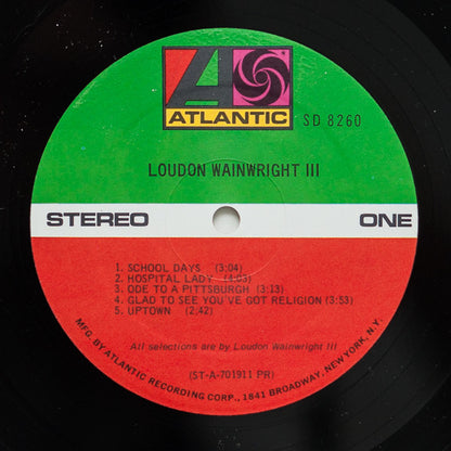 Loudon Wainwright III : Loudon Wainwright III (LP, Album, PR )