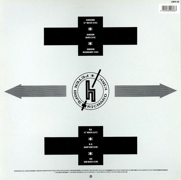 Peter Hope & Richard H. Kirk : Surgeons / N.O. (12")