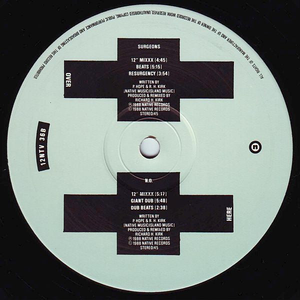 Peter Hope & Richard H. Kirk : Surgeons / N.O. (12")