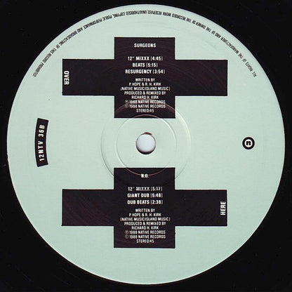 Peter Hope & Richard H. Kirk : Surgeons / N.O. (12")