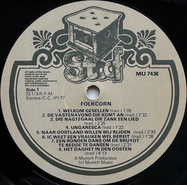 Folkcorn : Welkom Gesellen (LP)