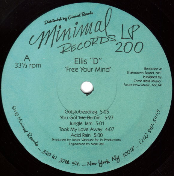 Ellis "D"* : Free Your Mind (LP)