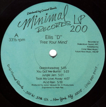 Ellis "D"* : Free Your Mind (LP)