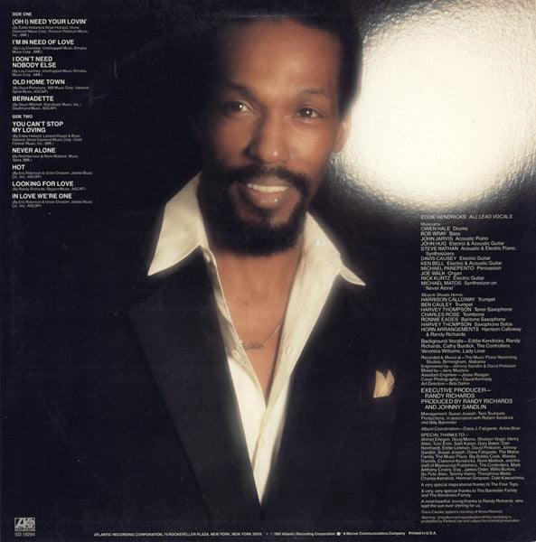 Eddie Kendricks : Love Keys (LP, Album, Spe)