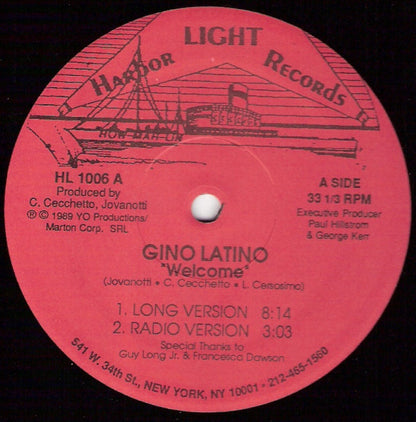 Gino Latino : Welcome / Yo (12")