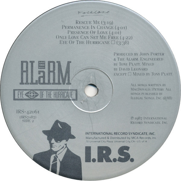 The Alarm : Eye Of The Hurricane (LP, Album)