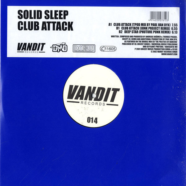 Solid Sleep : Club Attack (12")